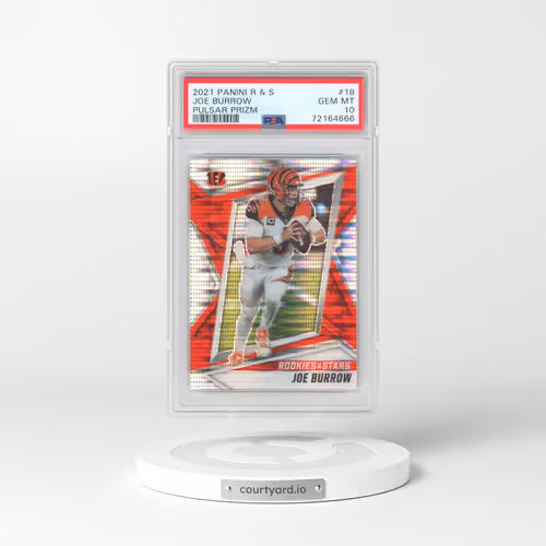2021 Panini Rookies & Stars #18 Joe Burrow - Pulsar Prizm (PSA 10 GEM MINT)