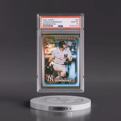 2024 Topps #60 Jasson Dominguez - Rainbow Foil (PSA 10 GEM MINT)