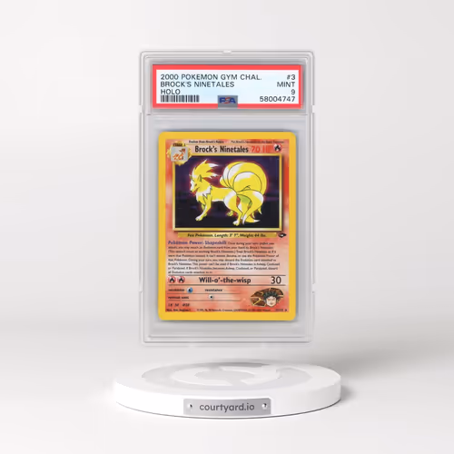 2000 Pokémon Gym Challenge #3 Brock's Ninetales - Holo (PSA 9 MINT)