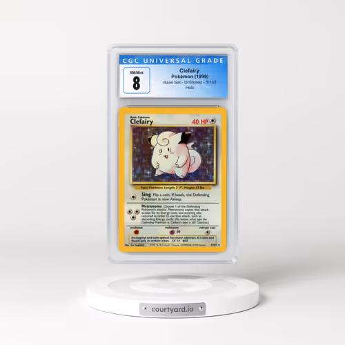 1999 Base Set #5 Clefairy - Holo (CGC 8 NM-MT)