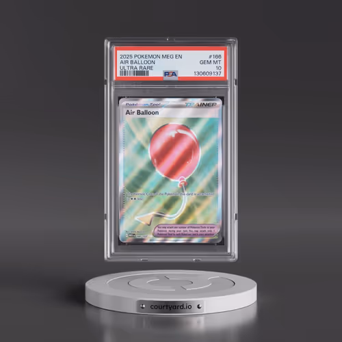 2025 Pokémon Meg EN-Mega Evolution #166 Air Balloon - Ultra Rare (PSA 10 GEM MINT)