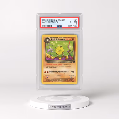 2000 Pokémon Rocket #43 Dark Primeape (PSA 6 EX-MT)