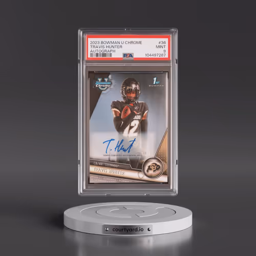 2023 Bowman University Chrome #36 Travis Hunter - Autograph (PSA 9 MINT)