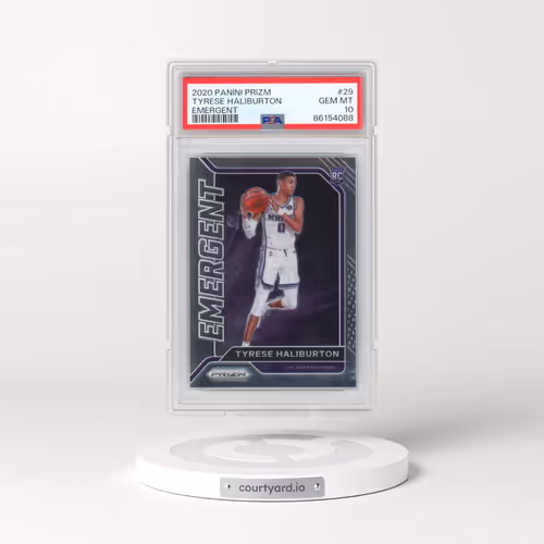2020 Panini Prizm Emergent #29 Tyrese Haliburton (PSA 10 GEM MINT)