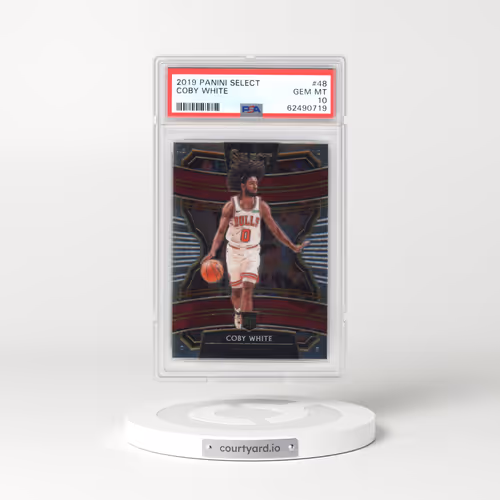 2019 Panini Select #48 Coby White (PSA 10 GEM MINT)