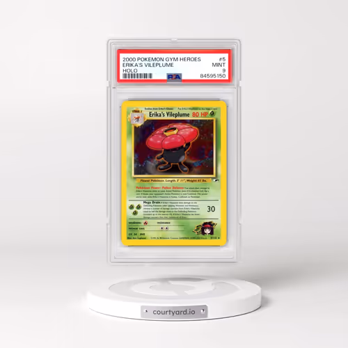 2000 Pokémon Gym Heroes #5 Erika's Vileplume - Holo (PSA 9 MINT)