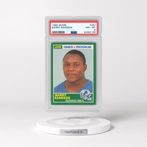 1989 Score #257 Barry Sanders (PSA 8 NM-MT)