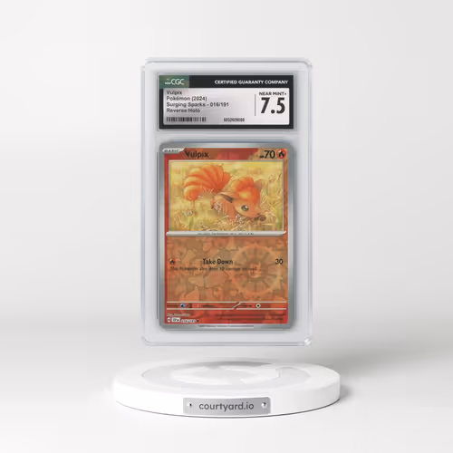 2024 Surging Sparks - SSP EN #016/191 Vulpix - Reverse Holo (CGC 7.5 NM+)