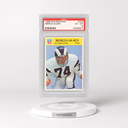 1966 Philadelphia #102 Merlin Olsen (PSA 6 EX-MT)