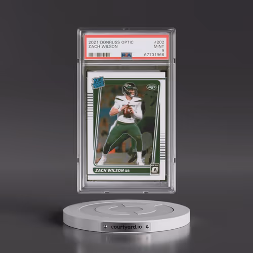 2021 Panini Donruss Optic #202 Zach Wilson (PSA 9 MINT)