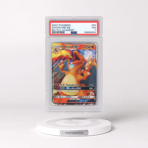 2020 Pokémon Battle Academy #60 Charizard GX - Holo (PSA 7 NM)