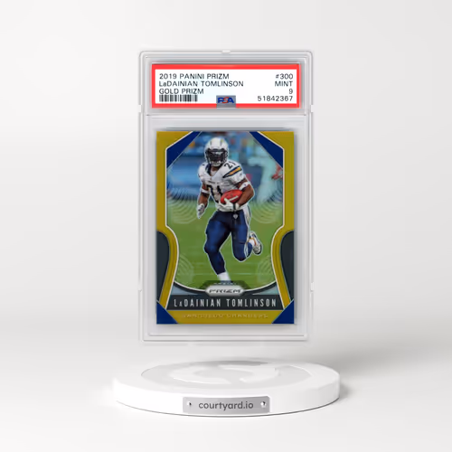 2019 Panini Prizm #300 Ladainian Tomlinson - Gold Prizm (PSA 9 MINT)