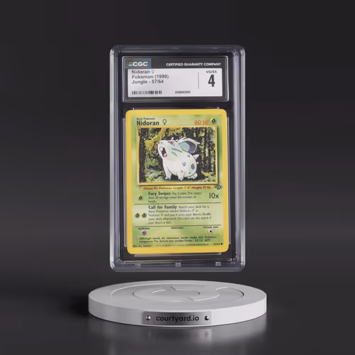 1999 Jungle #57/64 Nidoran â?? (CGC 4 VG-EX)