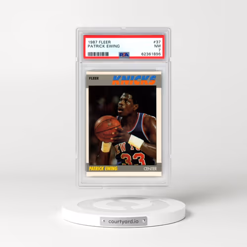 1987 Fleer #37 Patrick Ewing (PSA 7 NM)