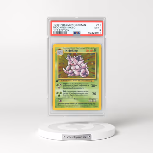 1999 German Base Set #11 Nidoking - 1st Edition Holo (PSA 9 MINT)