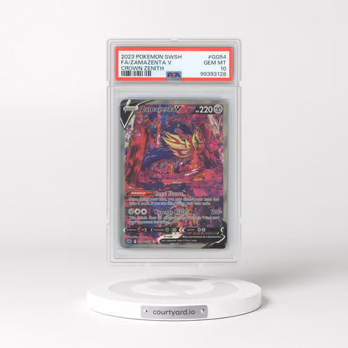 2023 Pokémon Sword and Shield Crown Zenith #GG54 Zamazenta V - Holo Full Art (PSA 10 GEM MINT)