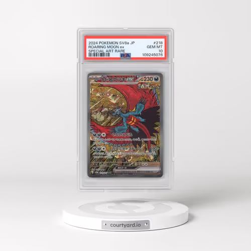2024 Pokémon Sv8a-Terastal Fest EX #218 Roaring Moon EX - Holo Special Art Rare (PSA 10 GEM MINT)