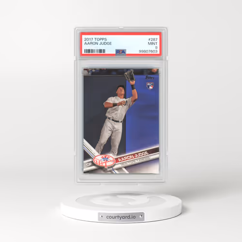 2017 Topps #287 Aaron Judge - Catching (PSA 9 MINT)