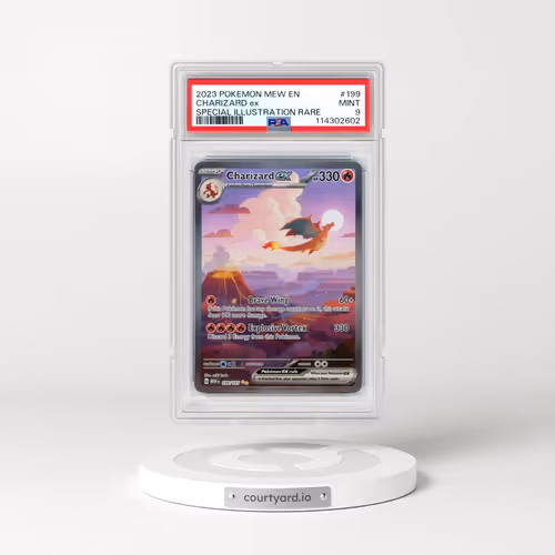 2023 Pokémon Mew EN-151 #199 Charizard EX - Holo Special Illustration Rare (PSA 9 MINT)
