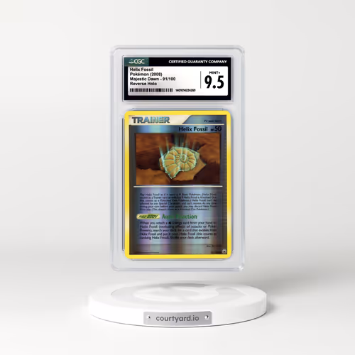 2008 Majestic Dawn #91 Helix Fossil - Holo (CGC 9.5 MINT+)