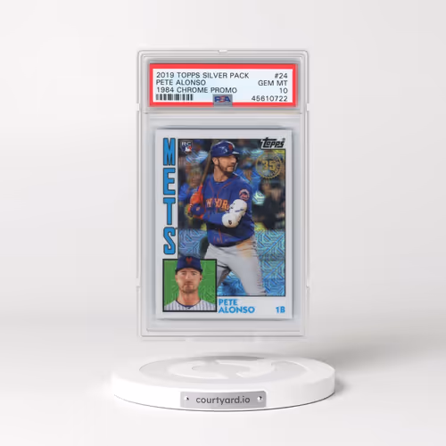 2019 Topps Silver Pack 1984 Chrome Promo #24 Pete Alonso (PSA 10 GEM MINT)