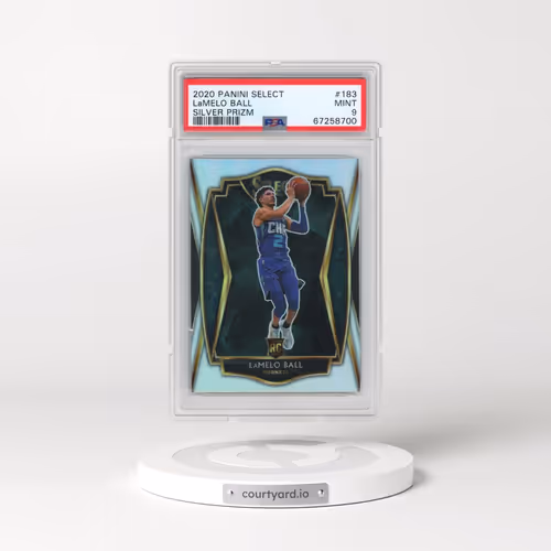 2020 Panini Select #183 LaMelo Ball - Silver Prizm (PSA 9 MINT)