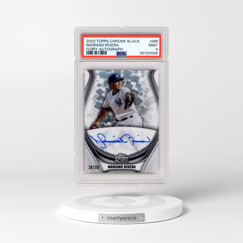 2023 Topps Chrome Black Ivory Autographs #MR Mariano Rivera (PSA 9 MINT)