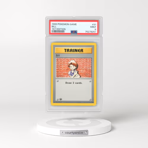1999 Pokémon Game #91 Bill - 1st Edition (PSA 9 MINT)