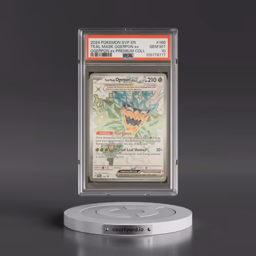 2024 Pokémon Svp EN-SV Black Star Promo #166 Teal Mask Ogerpon EX - Holo Ogerpon EX Premium Collecti