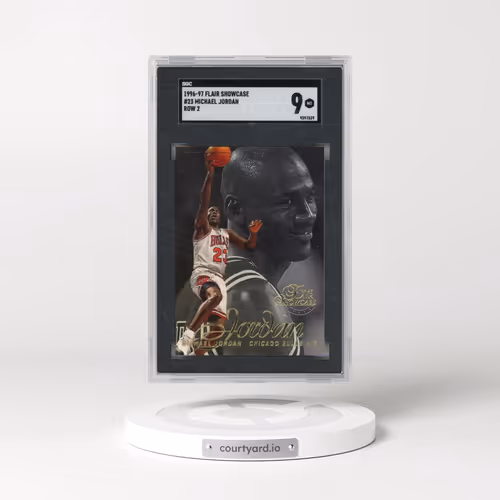 1996 Flair Showcase #23 Michael Jordan - Row 2 (SGC 9 MINT)