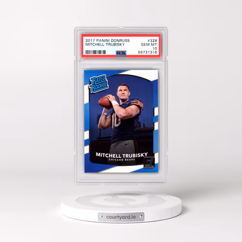 2017 Panini Donruss #328 Mitchell Trubisky (PSA 10 GEM MINT)