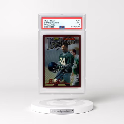 1996 Finest #344 Brian Dawkins - w/Coating (PSA 9 MINT)