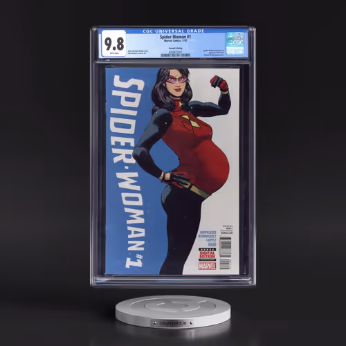 Spider-Woman #1 CGC 9.8 White Pages (Marvel Comics, 1/10) - Universal Second Printing