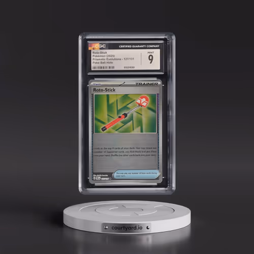2024 Prismatic Evolutions - PRE EN #127/131 Roto-Stick - Poké Ball Holo (CGC 9 MINT)