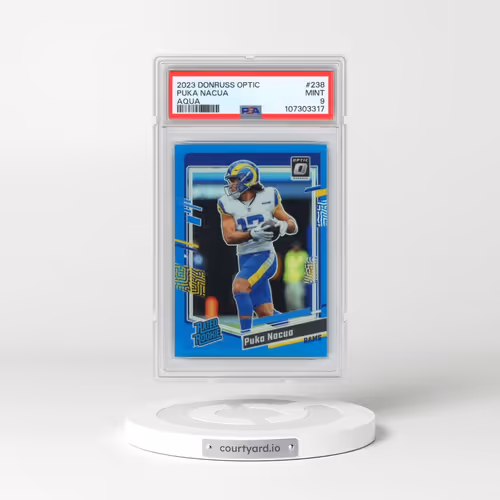 2023 Panini Donruss Optic #238 Puka Nacua - Aqua (PSA 9 MINT)