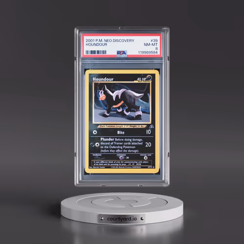 2001 Pokémon Neo Discovery #39 Houndour (PSA 8 NM-MT)