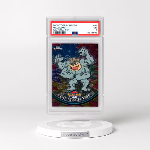 2000 Topps Chrome Pokémon T.V. #68 Machamp (PSA 7 NM)