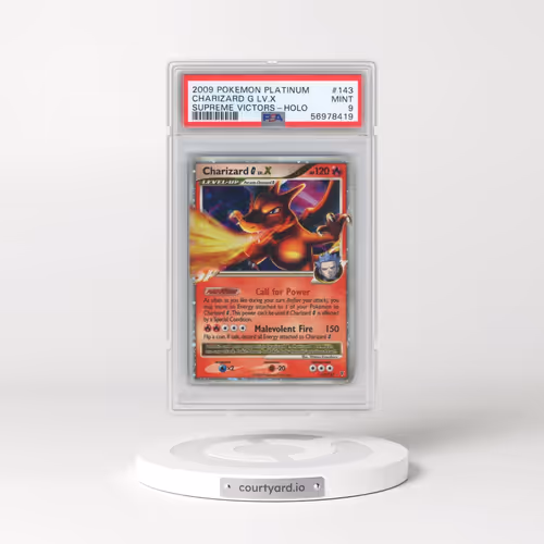 2009 Pokémon Platinum Supreme Victors #143 Charizard G LV.X - Holo (PSA 9 MINT)