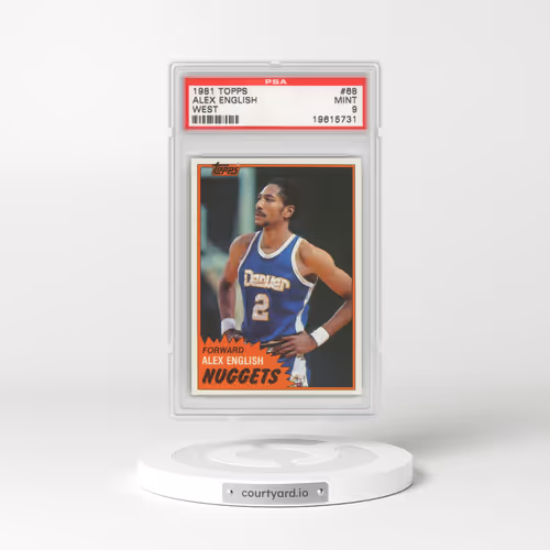 1981 Topps #68 Alex English - West (PSA 9 MINT)