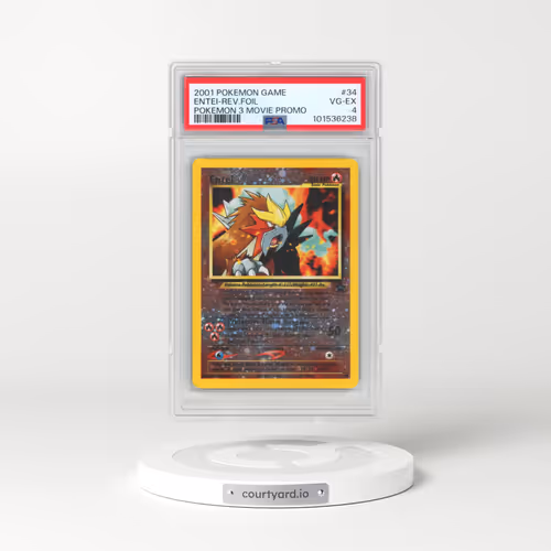 2001 Pokémon Game Movie #34 Entei - Reverse Foil Pokemon 3 Movie Promo (PSA 4 VG-EX)