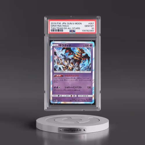 2019 Pokémon Sun & Moon Tag Team GX All Stars #057 Giratina - Holo (PSA 10 GEM MINT)