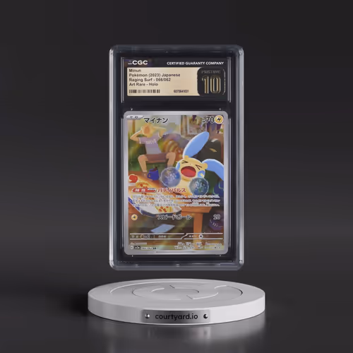 2023 Pokémon Sv3a-Raging Surf #066 Minun - Art Rare (CGC 10 PRISTINE)