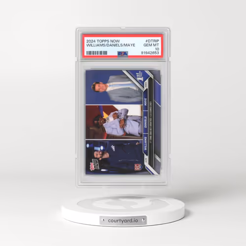 2024 Topps Now #DTRIP Caleb Williams/Drake Maye/Jayden Daniels (PSA 10 GEM MINT)