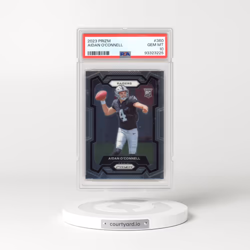 2023 Panini Prizm #360 Aidan O'Connell (PSA 10 GEM MINT)