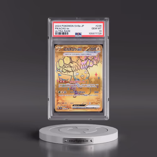 2024 Pokémon Sv8a-Terastal Fest EX #236 Pikachu EX - Holo Ultra Rare (PSA 10 GEM MINT)