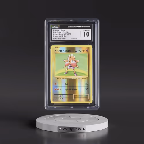 2016 Evolutions #62/108 Hitmonchan - Reverse Holo (CGC 10 GEM MINT)
