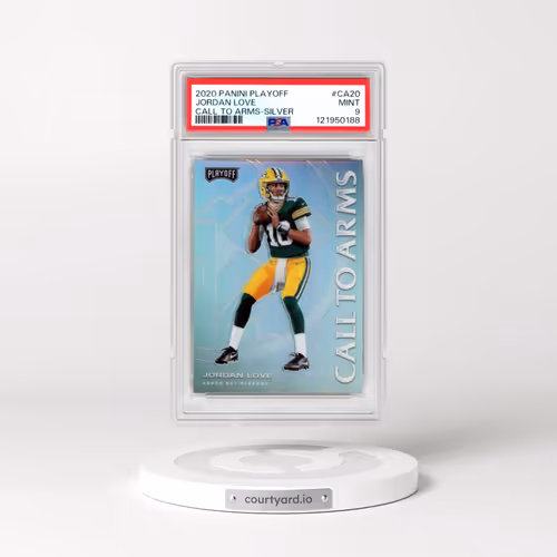 2020 Panini Playoff Call to Arms #CA20 Jordan Love - Silver (PSA 9 MINT)