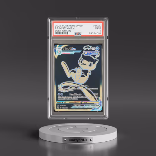 2022 Pokémon Sword & Shield Lost Origin #TG30 Mew Vmax - Full Art (PSA 9 MINT)