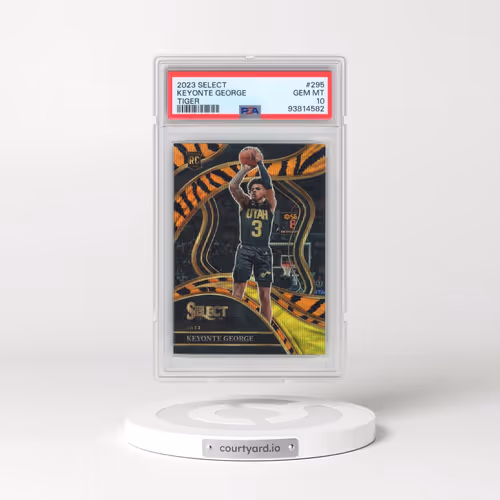 2023 Panini Select #295 Keyonte George - Tiger Prizm (PSA 10 GEM MINT)