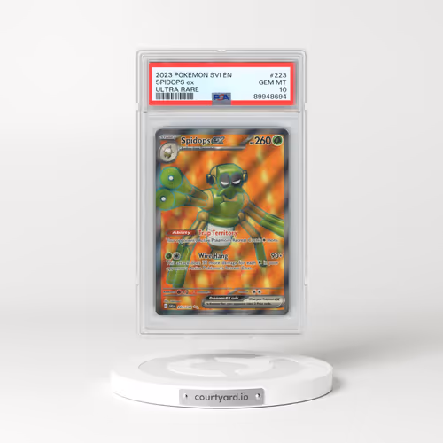 2023 Pokémon Svi EN-Scarlet & Violet #223 Spidops EX - Holo Ultra Rare (PSA 10 GEM MINT)